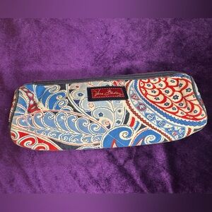 Vera Bradley Blue and Red Paisley Pouch